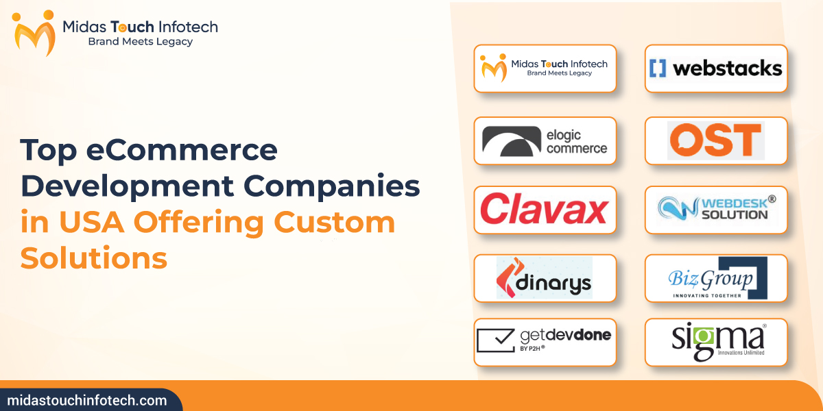Top eCommerce Development Companies in USA Offering Custom Solutions