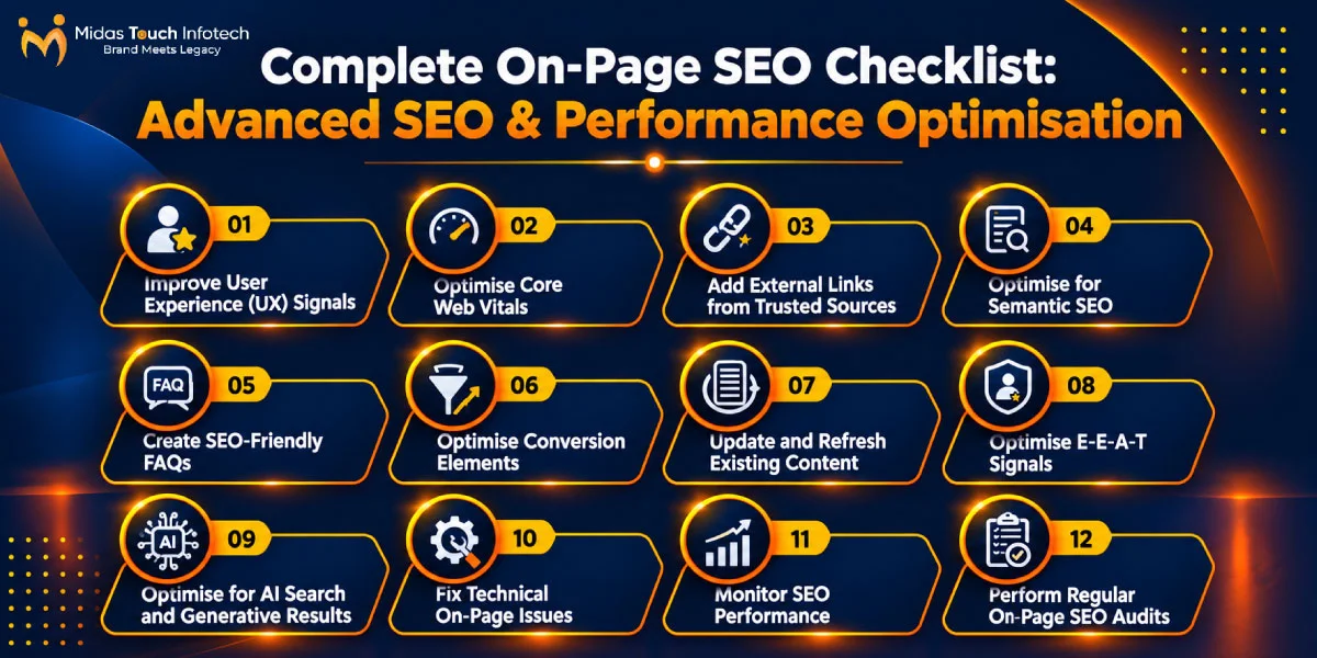 Complete On-Page SEO Checklist: Advanced SEO & Performance Optimisation