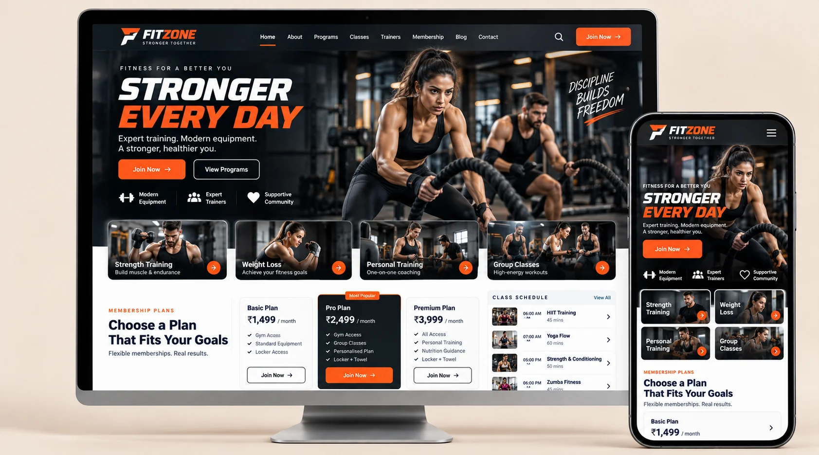 Fitness Website Redesign