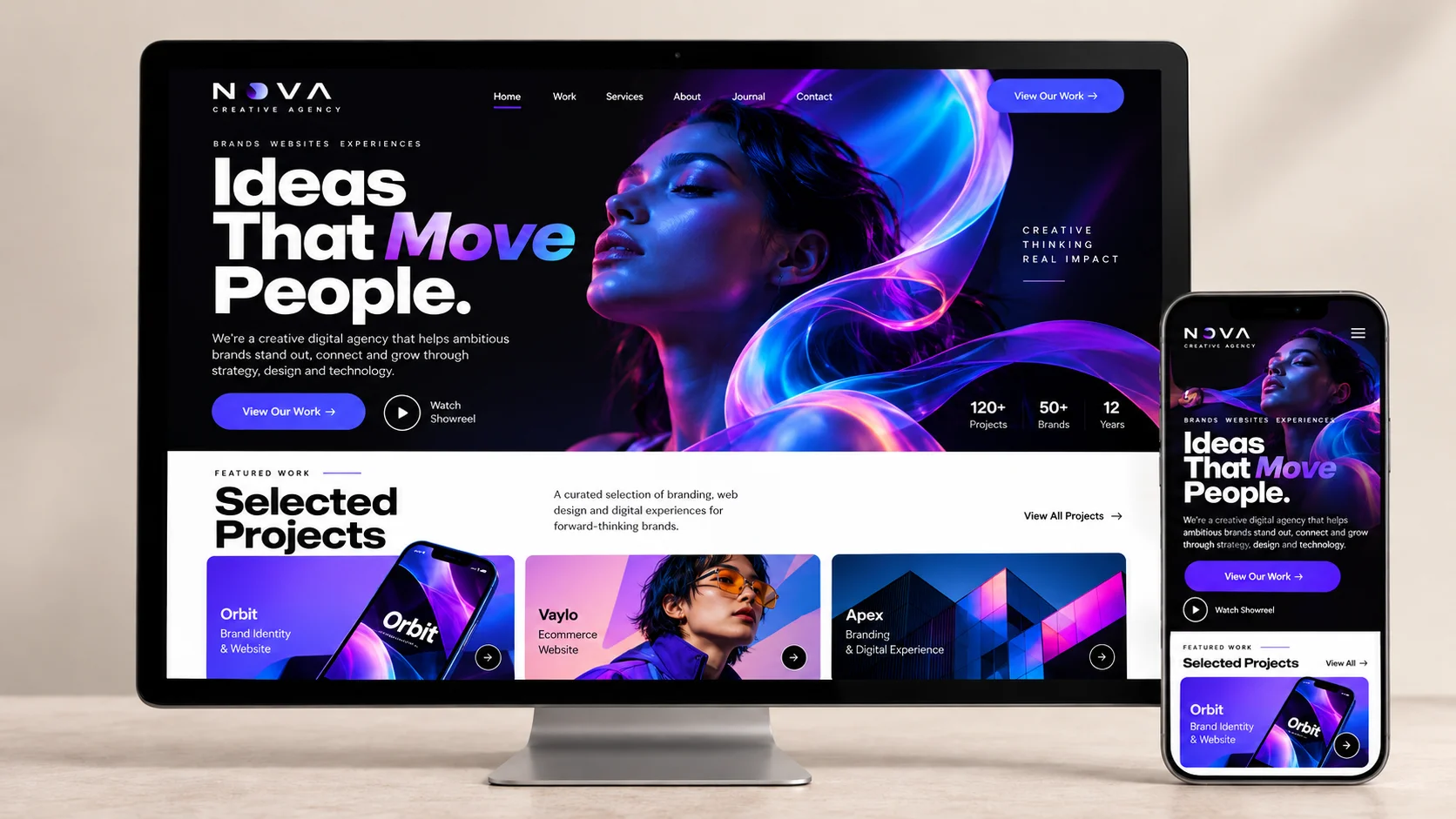 Creative Agency Website Redesign