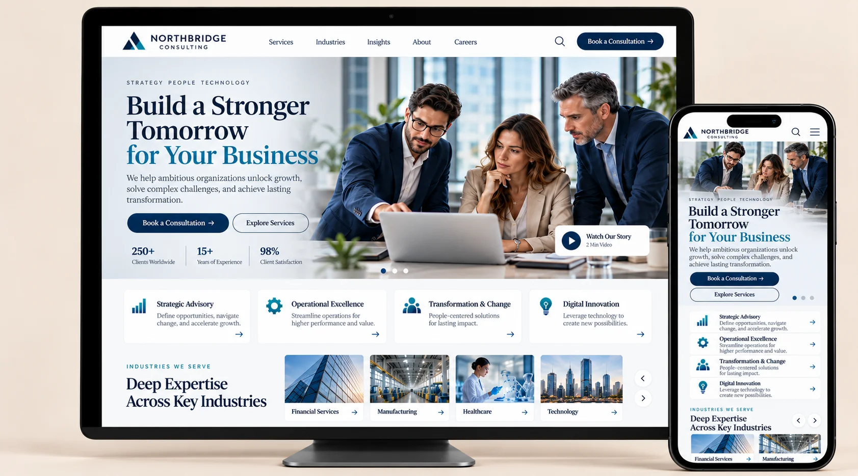 Consulting Website Redesign